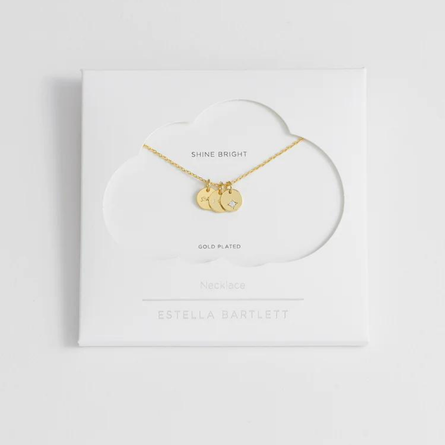 Necklace Triple Disc Gold Plated
