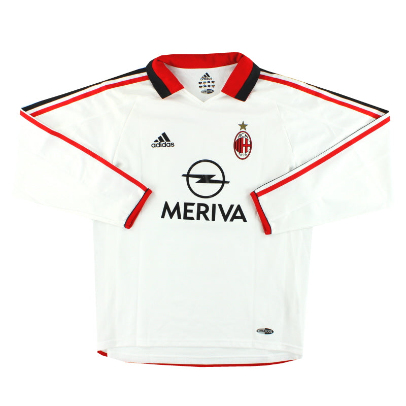 2003-04 AC Milan adidas Player Issue Away Shirt #3 L/S *As New* M - AC Milan / As New / Medium