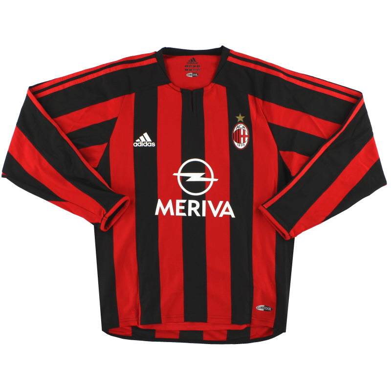 2003-04 AC Milan adidas Player Issue Home Shirt #8 L/S *As New* M - AC Milan / As New / Medium