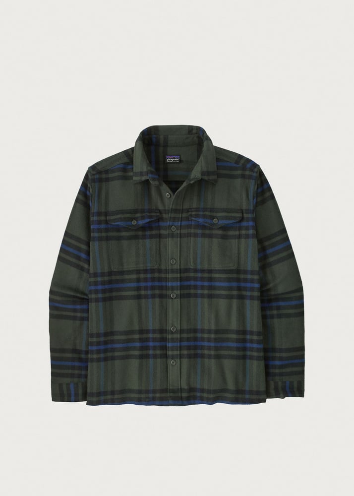 Patagonia Fjord Flannel Shirt - Catch: Old Growth Green - L