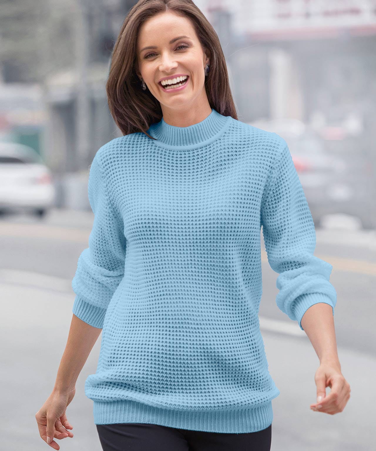Damart Waffle Turtleneck Jumper