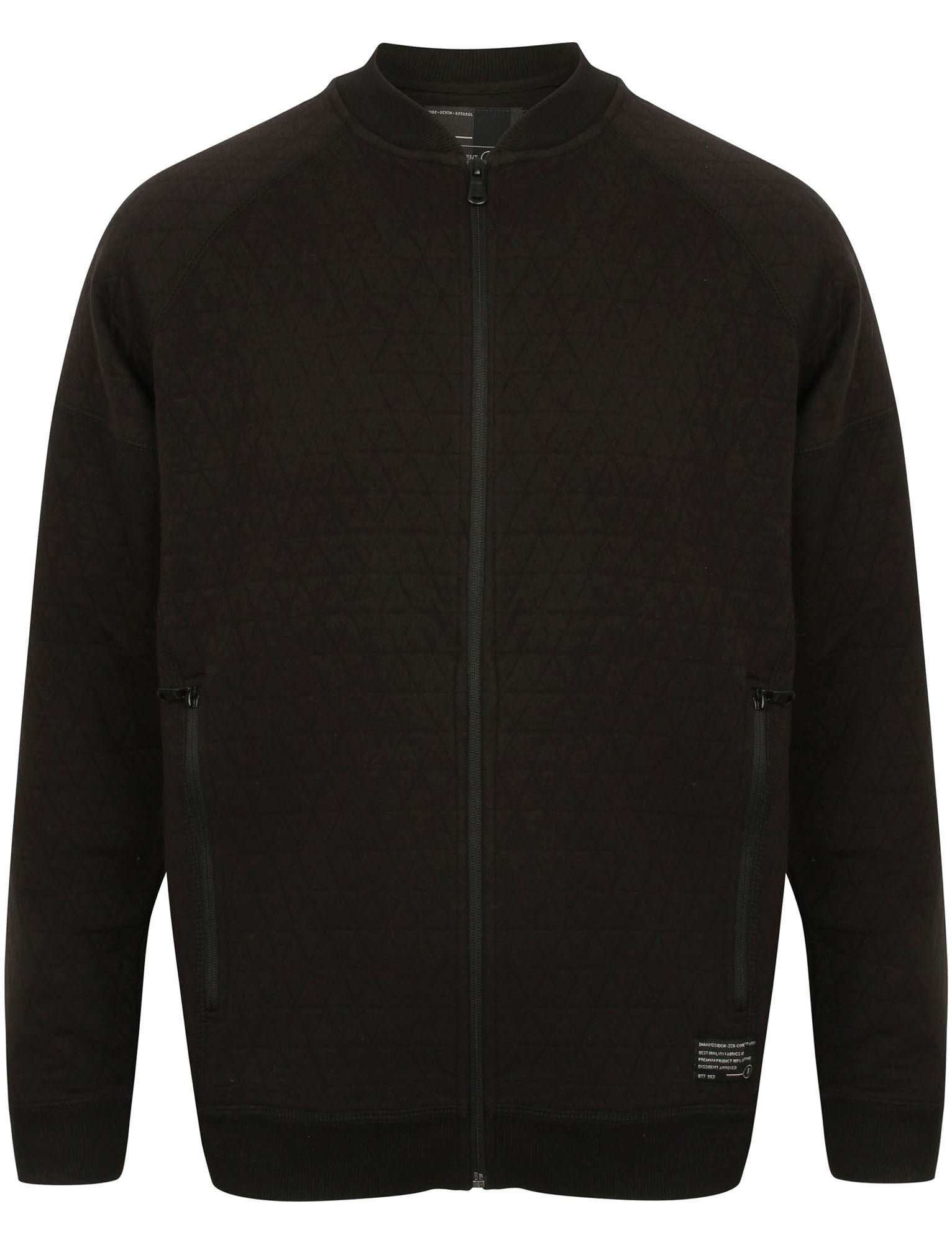 Hoodies / Sweatshirts Woden Diamond Quilted Cotton Baseball Jacket in Black - Dissident / M - Tokyo Laundry