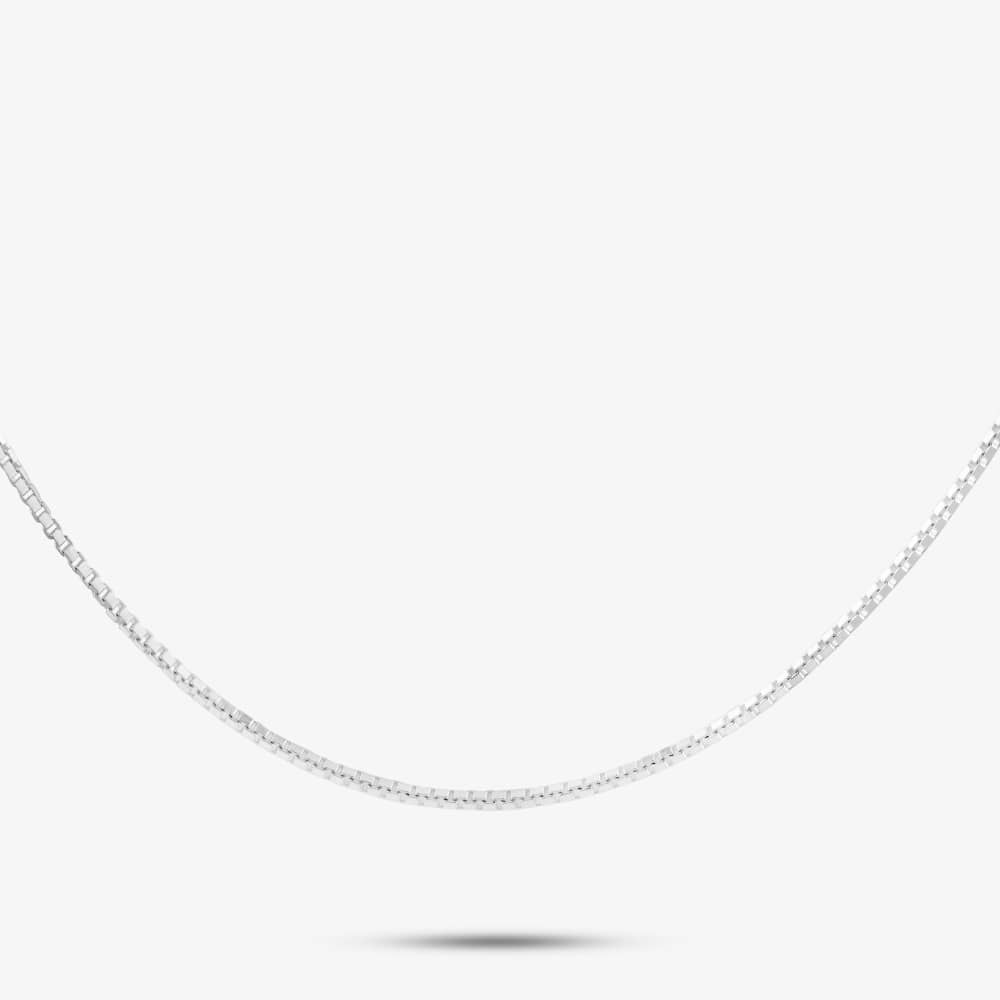 Silver 16-18 Inch Fine Box Chain GK-N2323
