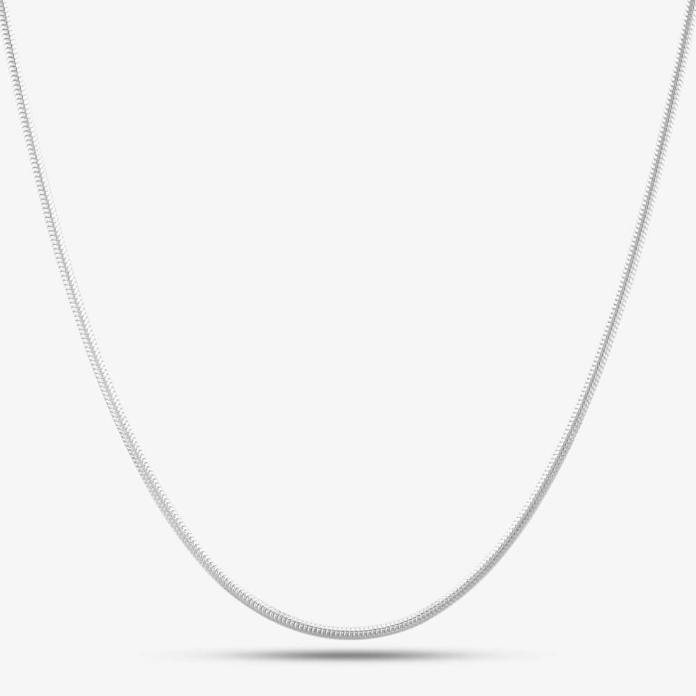 Silver 18 Inch Fine Round Snake Chain 8.10.3674
