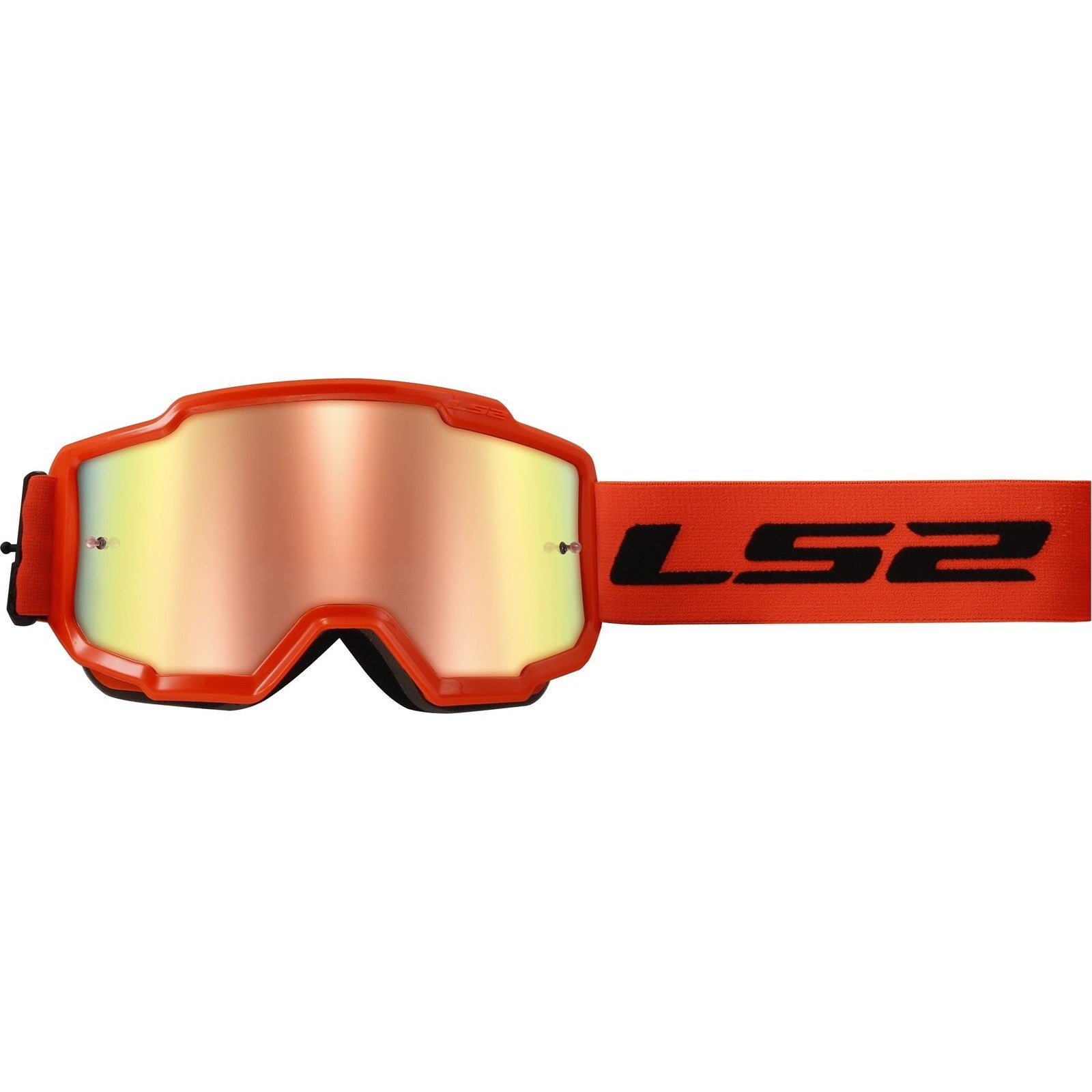 LS2 Charger Motocross Goggles - H-V Orange / Iridium