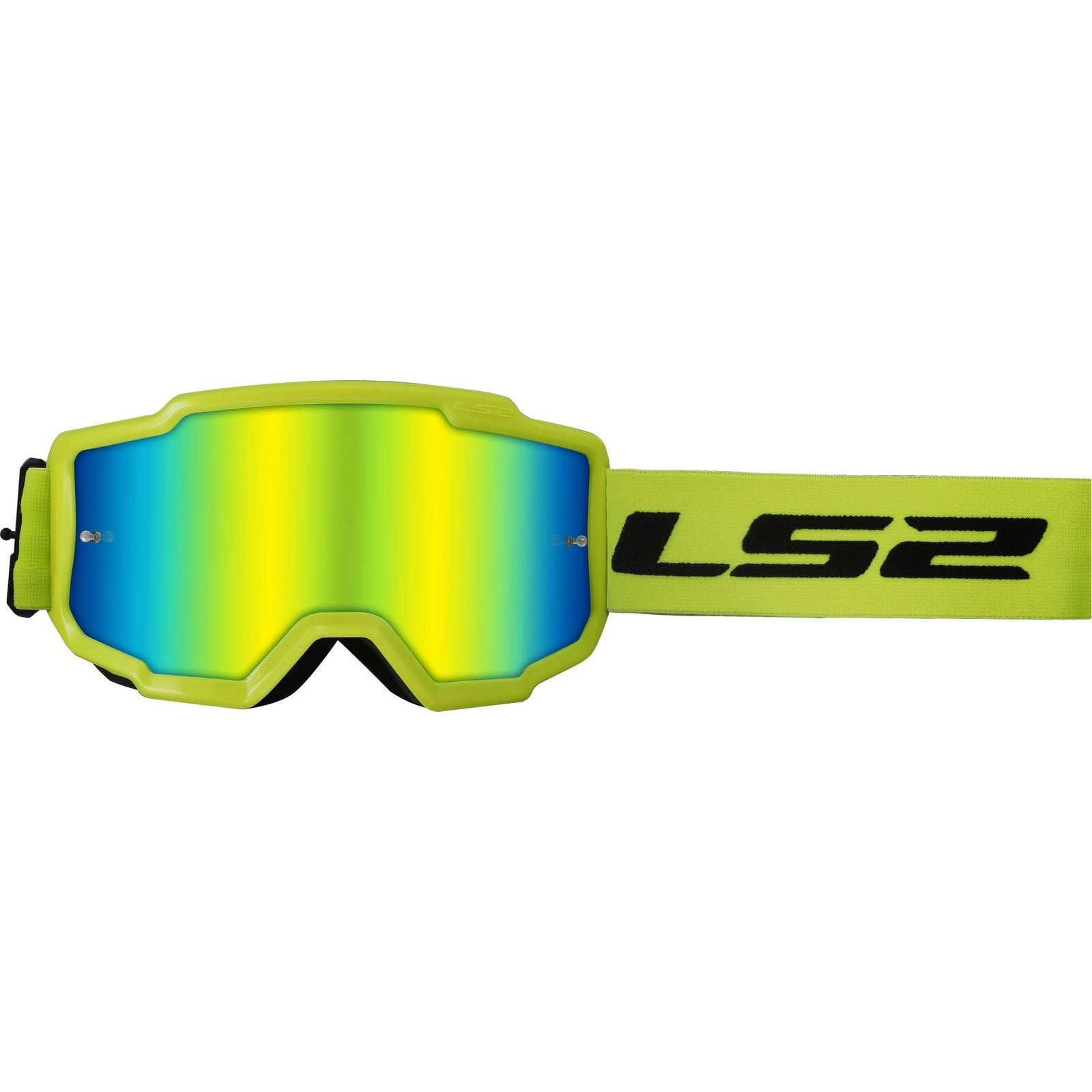 LS2 Charger Motocross Goggles - H-V Yellow / Iridium